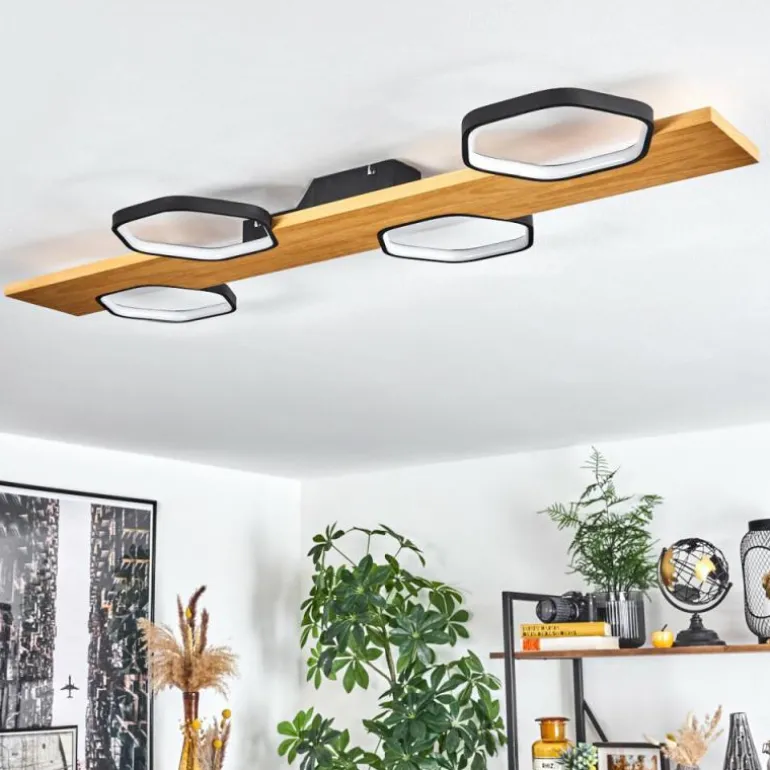 Plafonnier Arminda LED Écru, Noir, 1 lumière