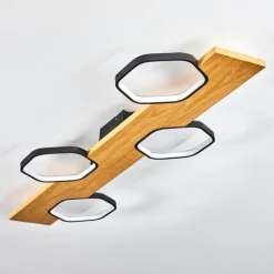 Plafonnier Arminda LED Écru, Noir, 1 lumière