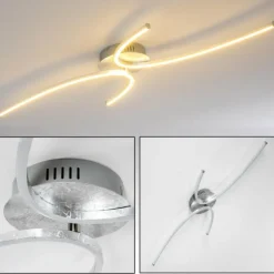 Plafonnier Askim LED Argenté, 1 lumière