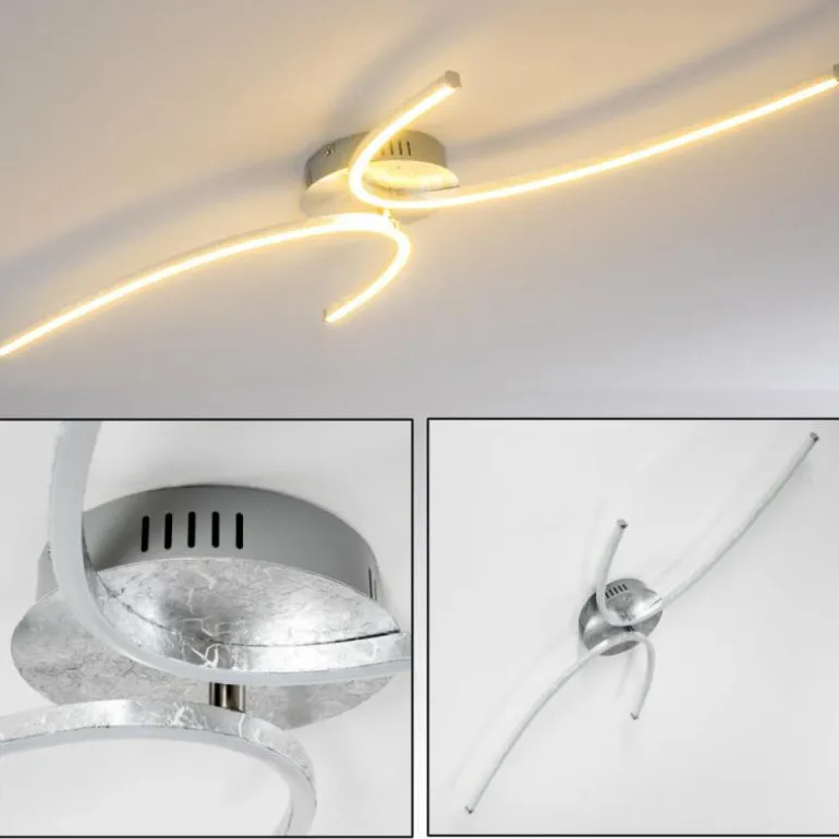 Plafonnier Askim LED Argenté, 1 lumière