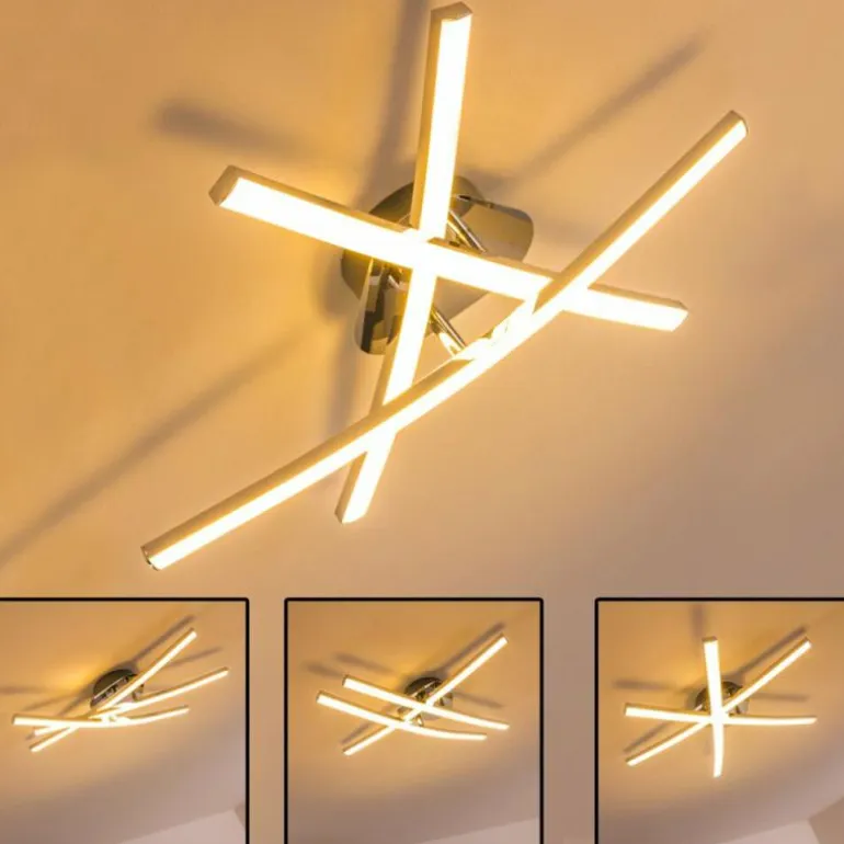 Plafonnier ATOME LED Chrome, 3 lumières
