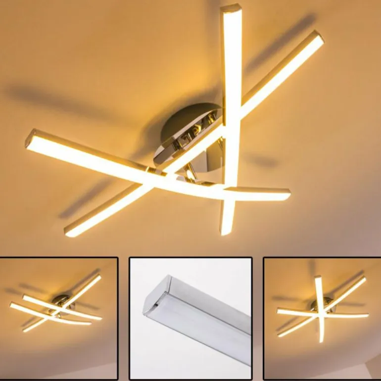 Plafonnier ATOME LED Chrome, 3 lumières