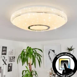 Plafonnier Auxerre LED Blanc, 1 lumière