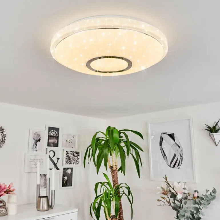 Plafonnier Auxerre LED Blanc, 1 lumière