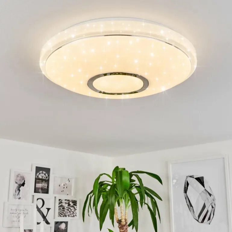 Plafonnier Auxerre LED Blanc, 1 lumière