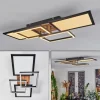 Plafonnier Avelal LED Brun, Couleur bois, Noir, 1 lumière