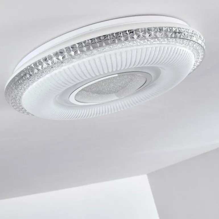Plafonnier Avoriaz LED Blanc, 2 lumières, Télécommandes, Changeur de couleurs