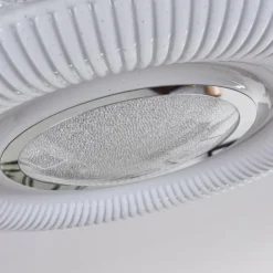 Plafonnier Avoriaz LED Transparent, Blanc, 1 lumière, Télécommandes