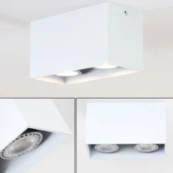 Plafonnier Awuna Blanc, 2 lumières