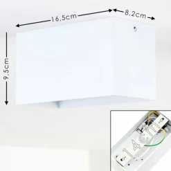 Plafonnier Awuna Blanc, 2 lumières
