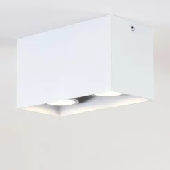 Plafonnier Awuna Blanc, 2 lumières