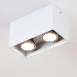 Plafonnier Awuna Blanc, 2 lumières