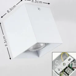 Plafonnier Awuna Blanc, 1 lumière