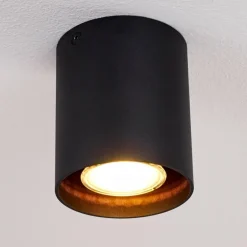 Plafonnier Awuna Noir, 1 lumière
