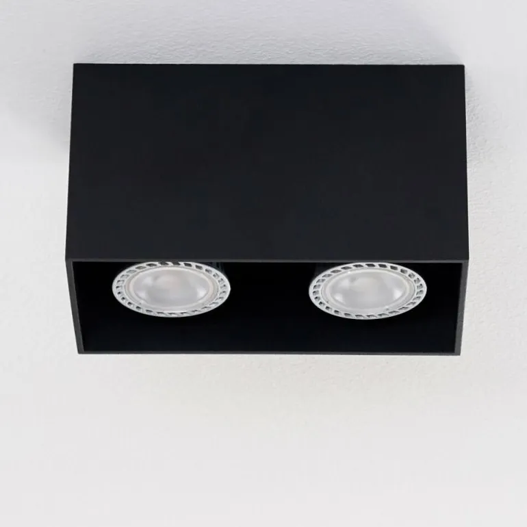 Plafonnier Awuna Noir, 2 lumières