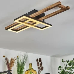 Plafonnier Ayajasco LED Écru, Noir, 1 lumière