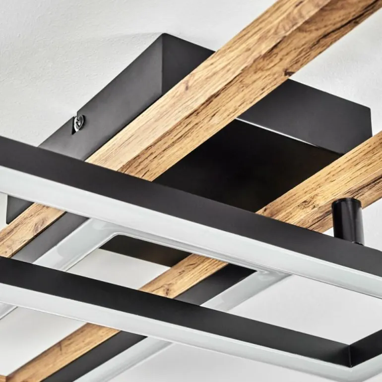 Plafonnier Ayajasco LED Écru, Noir, 1 lumière