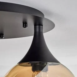 Plafonnier Azurara Noir, 3 lumières