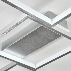 Plafonnier Bacolod LED Argenté, 1 lumière