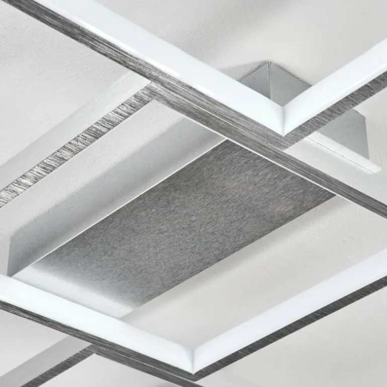 Plafonnier Bacolod LED Argenté, 1 lumière