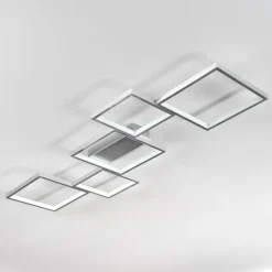 Plafonnier Bacolod LED Argenté, 1 lumière