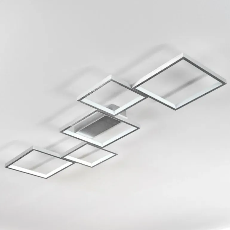 Plafonnier Bacolod LED Argenté, 1 lumière