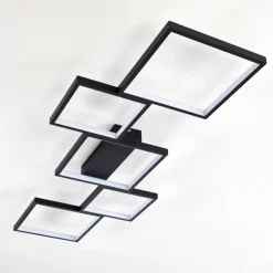 Plafonnier Bacolod LED Noir, 1 lumière