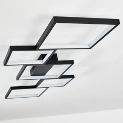 Plafonnier Bacolod LED Noir, 1 lumière