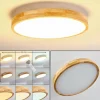 Plafonnier Bagaha LED Bois clair, 1 lumière, Télécommandes