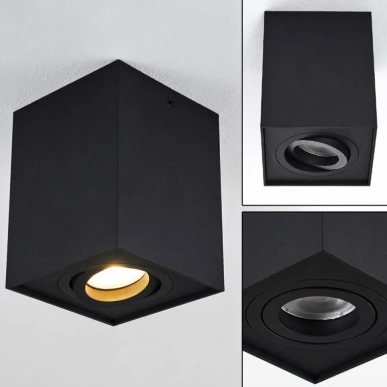 Plafonnier Baishan Noir, 1 lumière