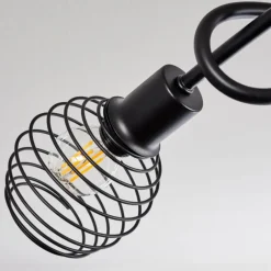 Plafonnier Ballis Écru, Noir, 3 lumières