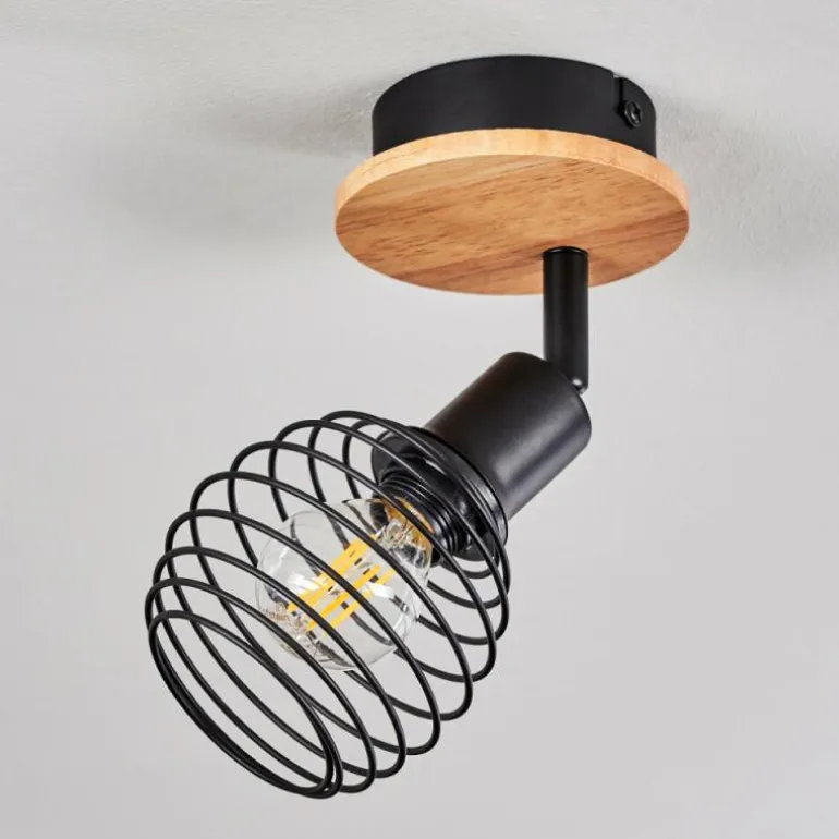 Plafonnier Ballis Écru, Noir, 1 lumière