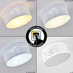 Plafonnier Bandol LED Blanc, 1 lumière
