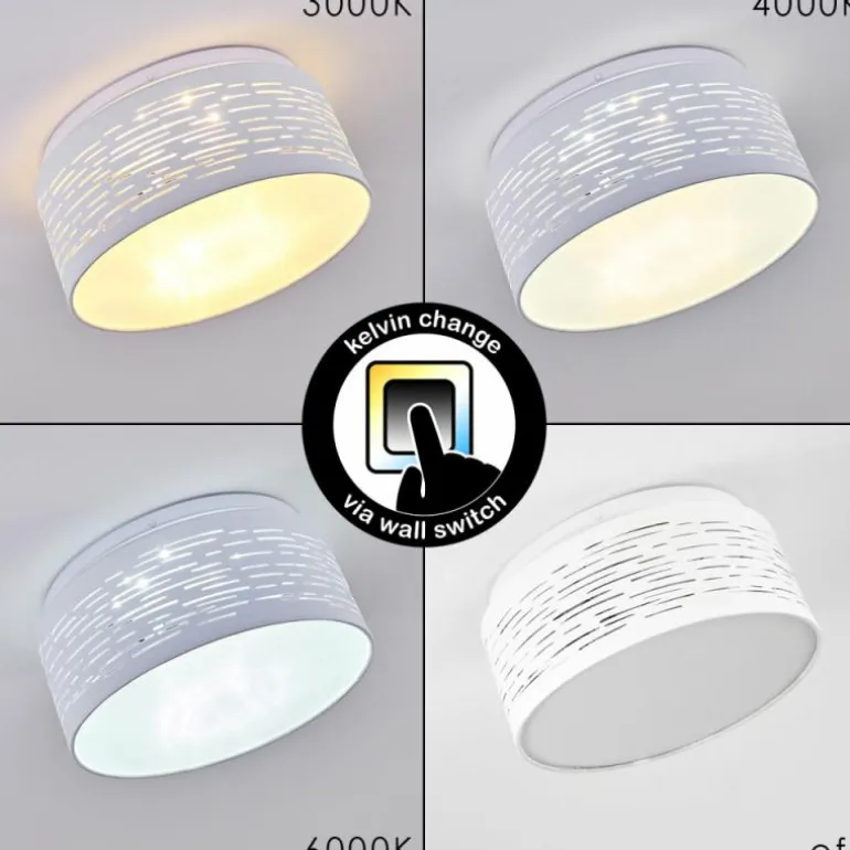Plafonnier Bandol LED Blanc, 1 lumière