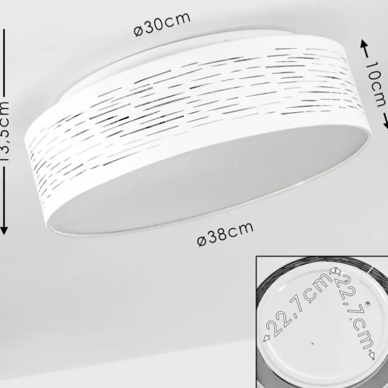 Plafonnier Bandol LED Blanc, 1 lumière