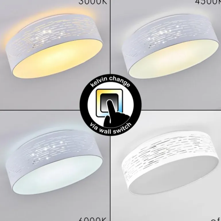 Plafonnier Bandol LED Blanc, 1 lumière