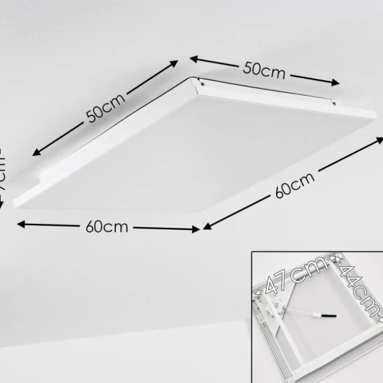 Plafonnier Bankura LED Blanc, 1 lumière, Télécommandes
