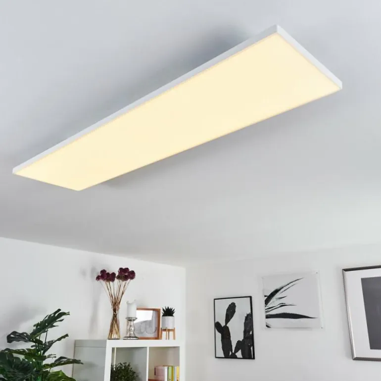 Plafonnier Bankura LED Blanc, 1 lumière, Télécommandes