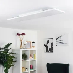 Plafonnier Bankura LED Blanc, 1 lumière, Télécommandes