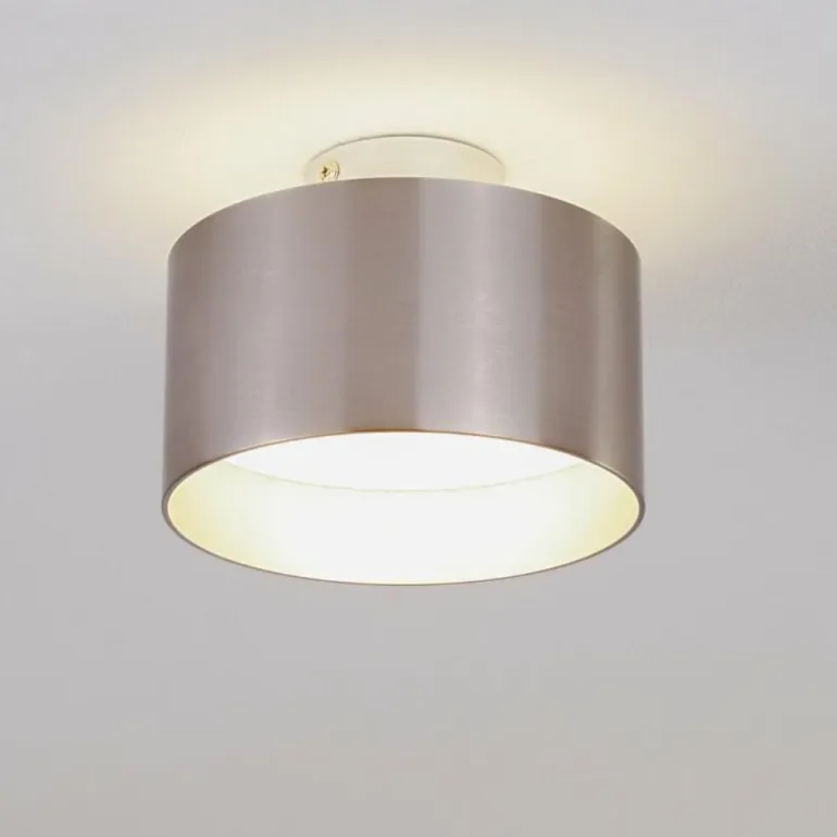 Plafonnier Baraboo LED Nickel mat, 2 lumières