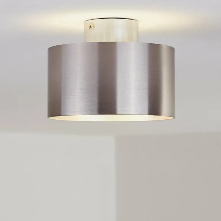 Plafonnier Baraboo LED Nickel mat, 2 lumières
