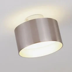 Plafonnier Baraboo LED Nickel mat, 2 lumières