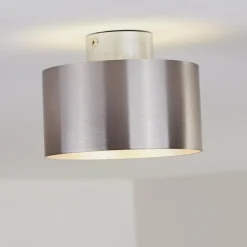 Plafonnier Baraboo LED Nickel mat, 2 lumières