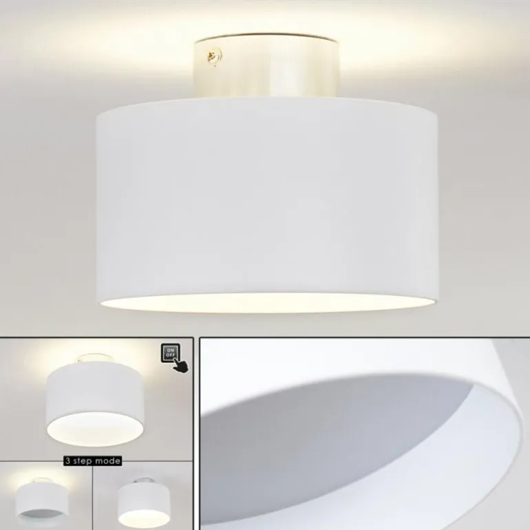 Plafonnier Baraboo LED Nickel mat, 2 lumières