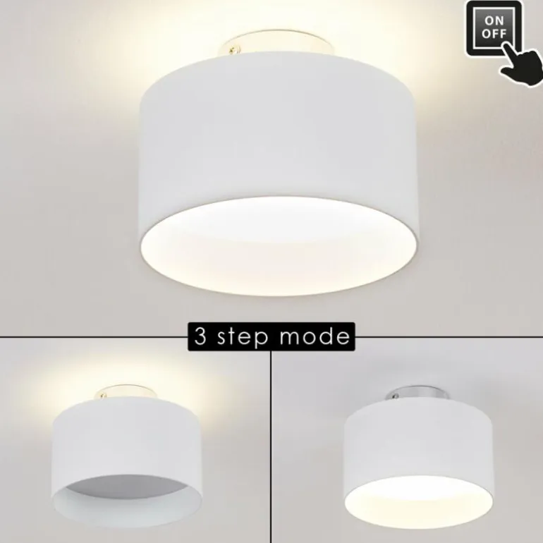 Plafonnier Baraboo LED Nickel mat, 2 lumières