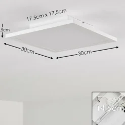 Plafonnier Barasat LED Blanc, 1 lumière