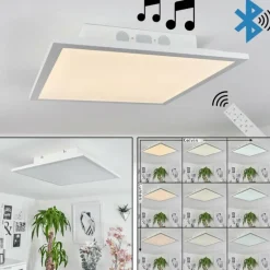 Plafonnier Barasat LED Blanc, 1 lumière