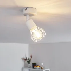 Plafonnier Baripada Blanc, 1 lumière