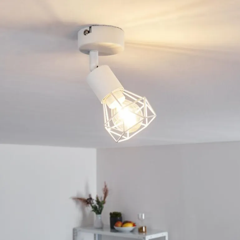 Plafonnier Baripada Blanc, 1 lumière