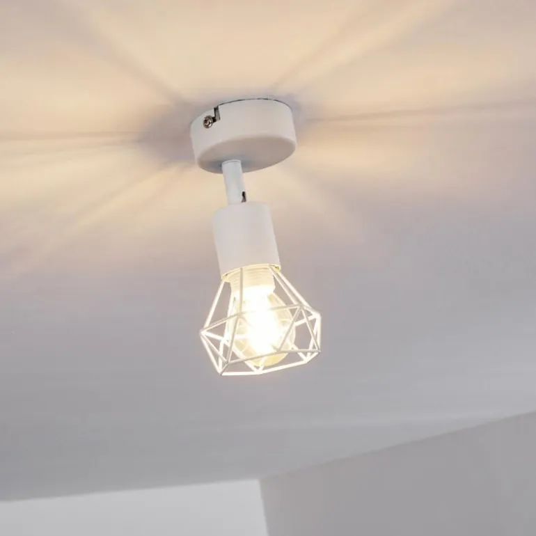 Plafonnier Baripada Blanc, 1 lumière